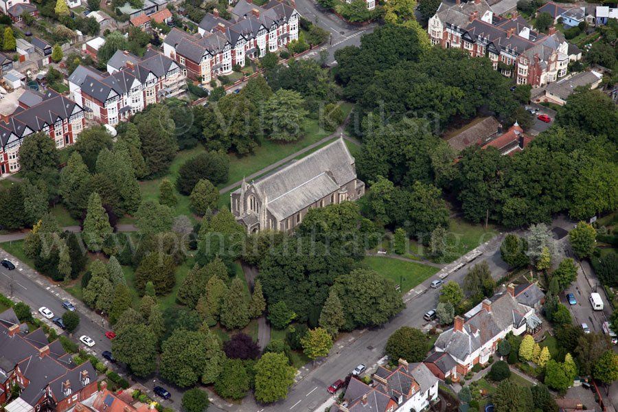 All Saints Church Penarth Aerial Photo