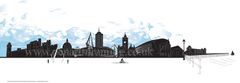 Cardiff Penarth Silhouette