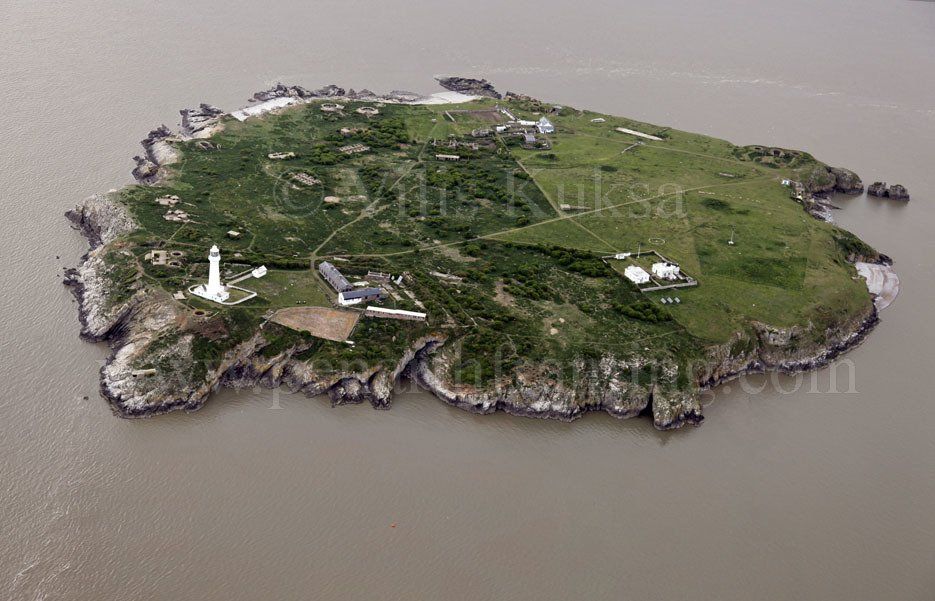 Flat Holm Aerial Photo