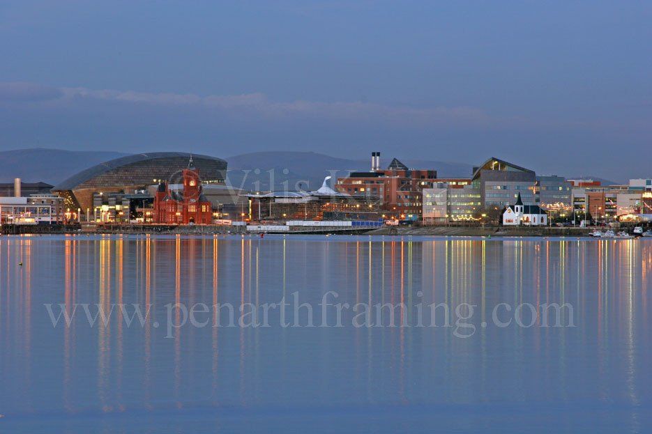 Mermaid Quay Cardiff at night Cardiff Bay