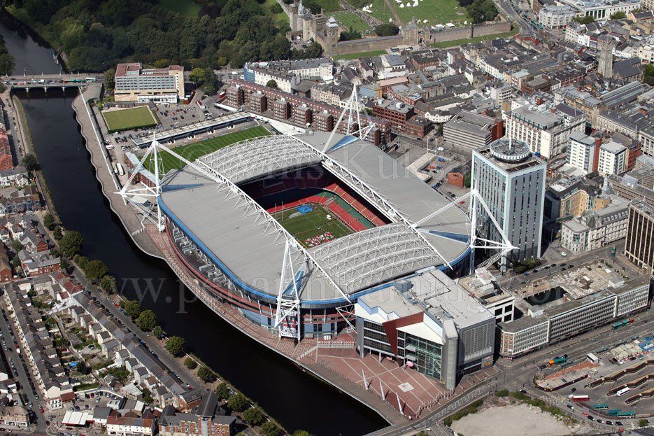 Principality Stadium Cardiff Aerial Photo