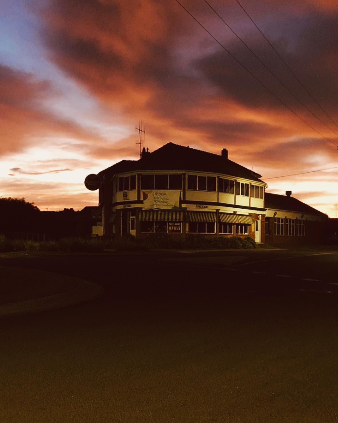house and clouds