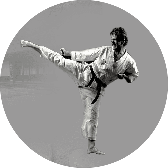 Karate circle gray