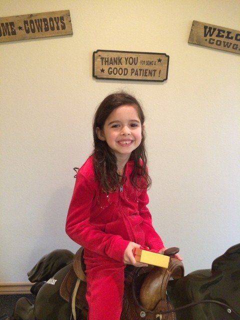 Girl Wearing Red Shirt — Specialist in Vernia, TX