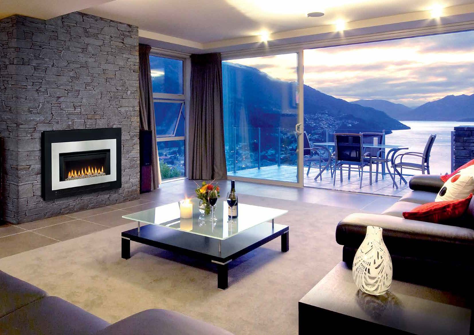 Premium classic indoor gas fireplace