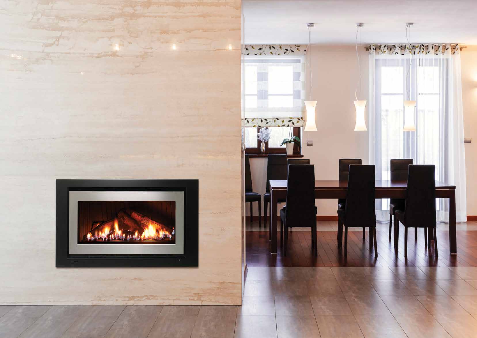 Premium classic indoor gas fireplace