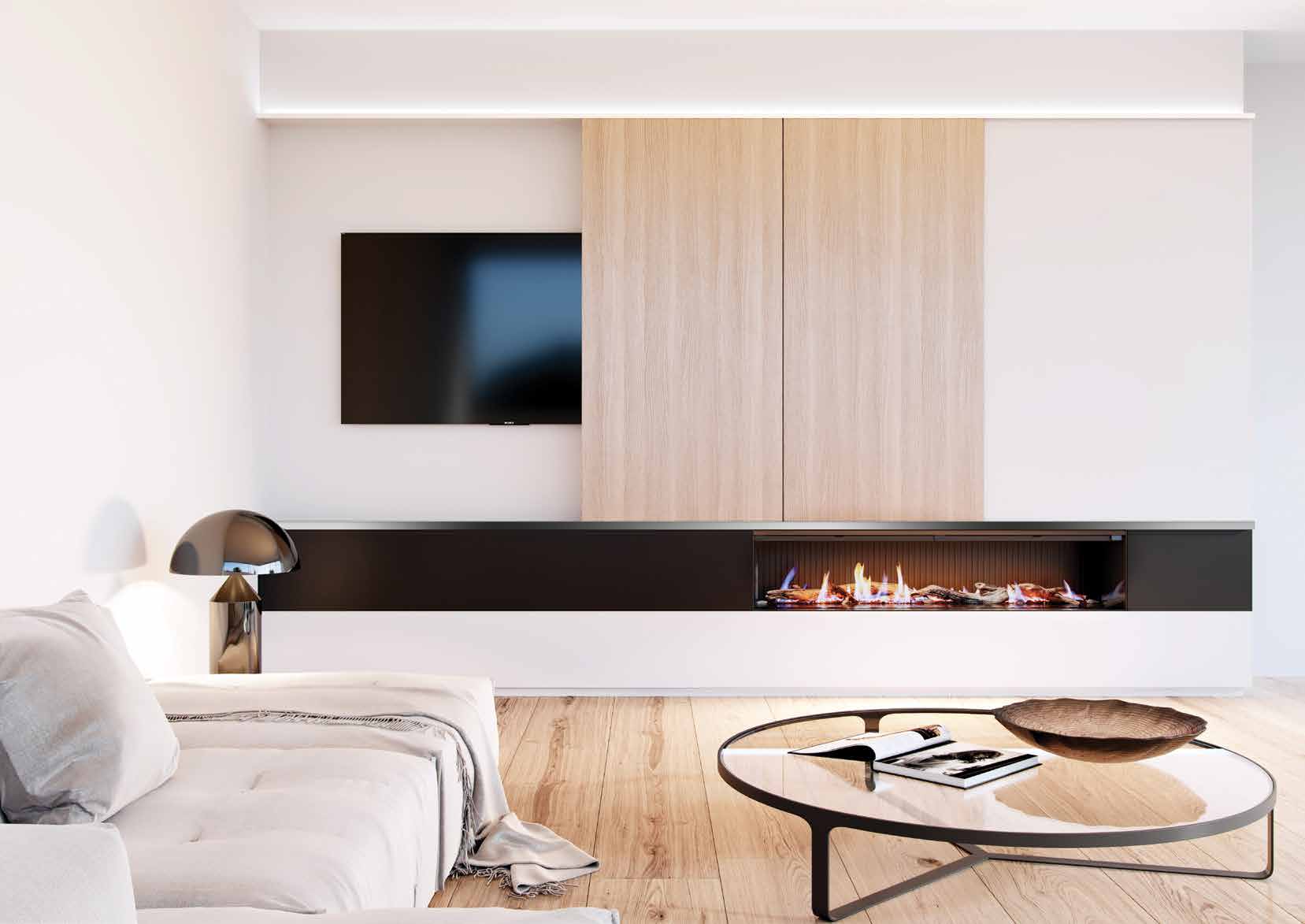Premium classic indoor gas fireplace