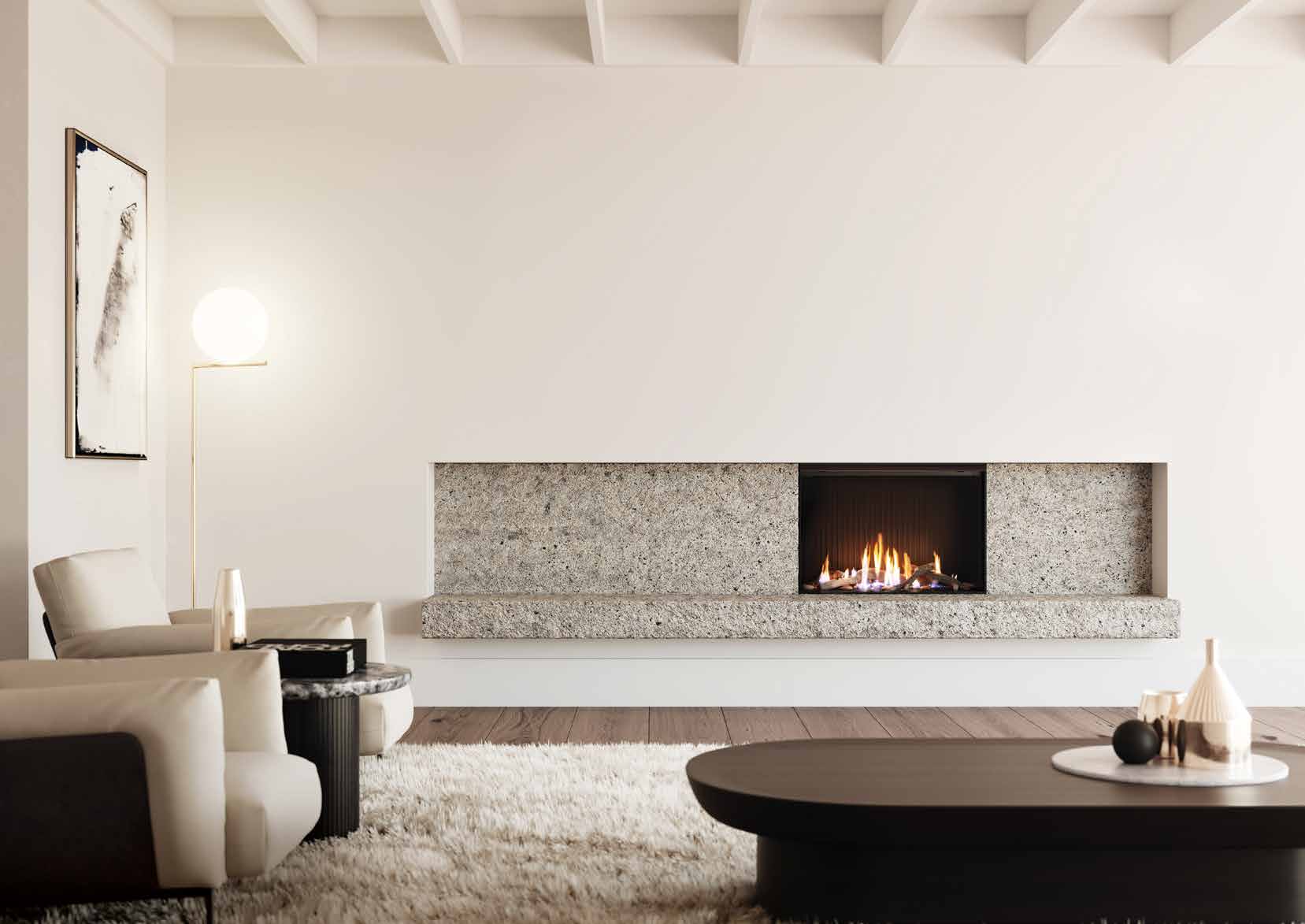 Premium classic indoor gas fireplace