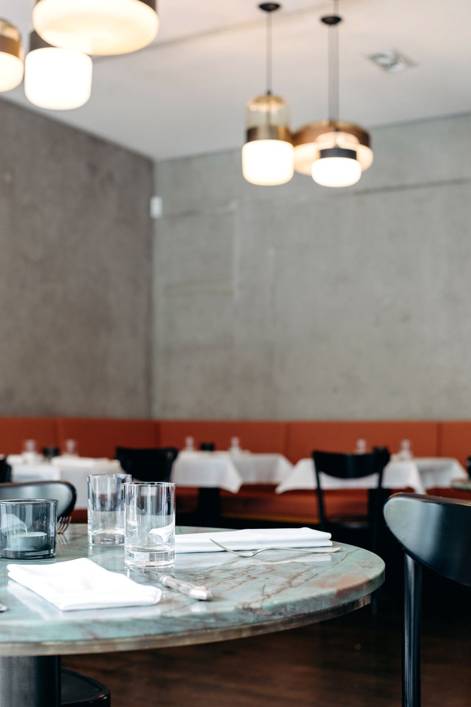Osterberger Mitte, Stefan Gruber, Thorsten Osterberger, Gastro, Restaurant, emerald green quarzite