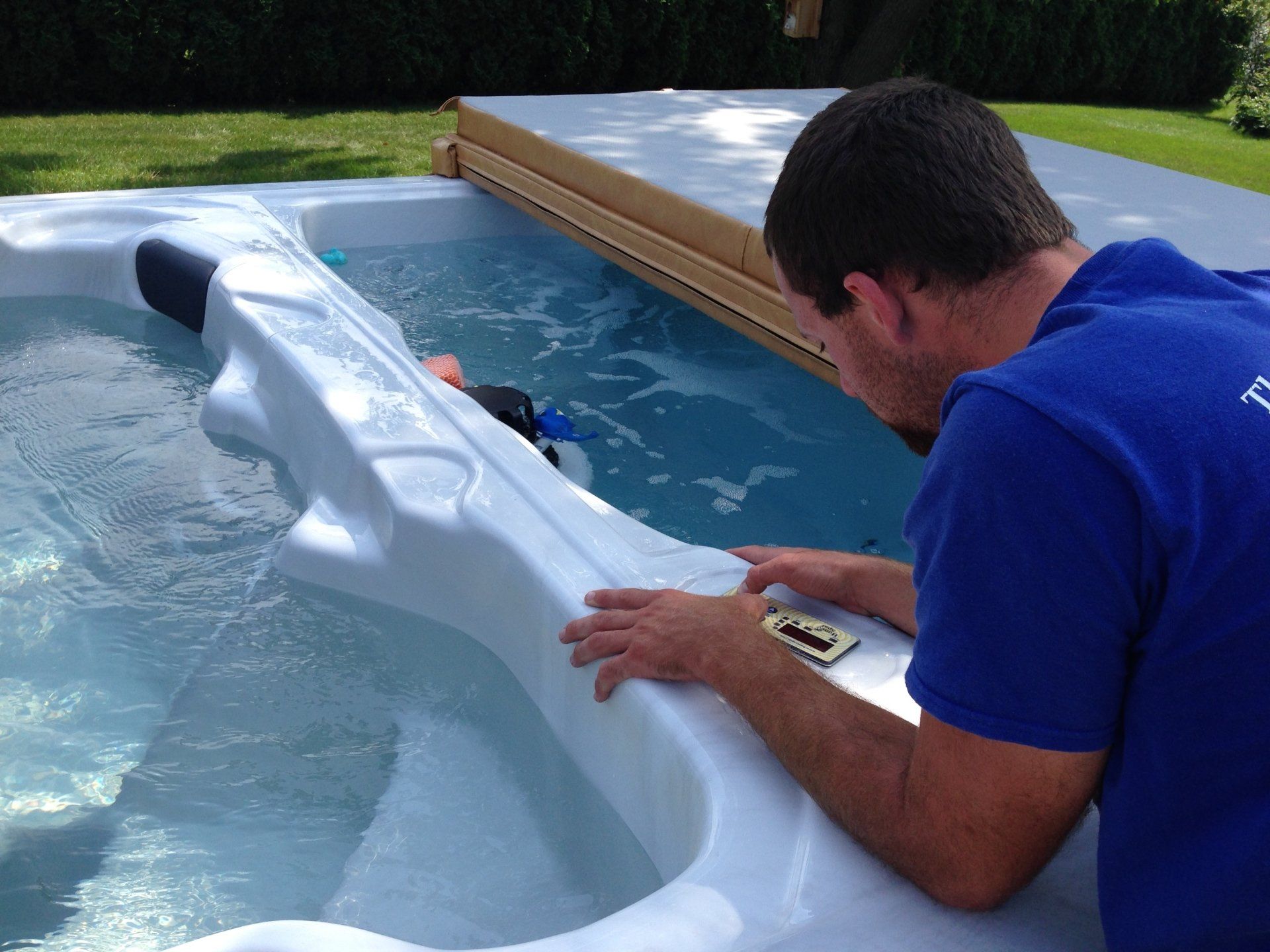 Saltwater Spa —  Family Swimming In Swim Spa  in  Mohnton, PA