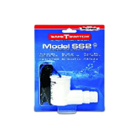 Blue product package displaying a white angled pipe fitting, labeled “Model SS2”
