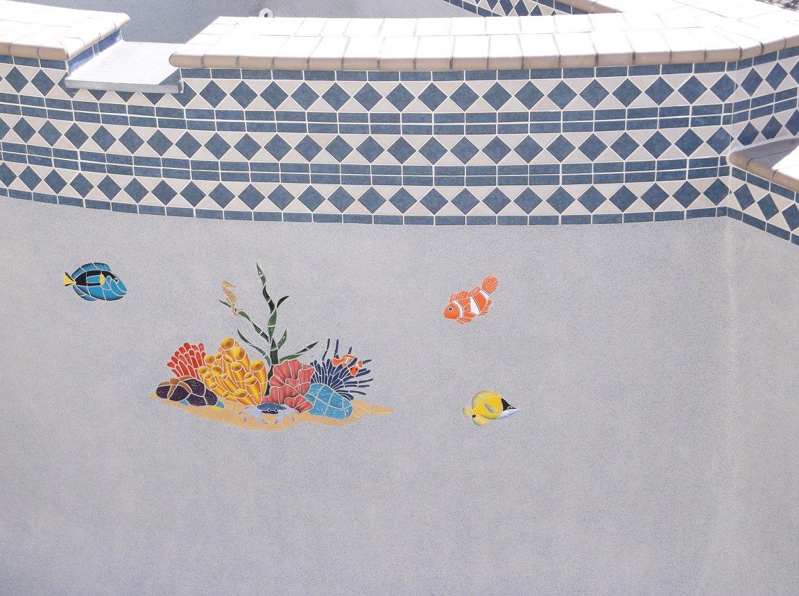 Pool Tiling Detail Fish - Pool Mosiacs - - Long Port, NJ