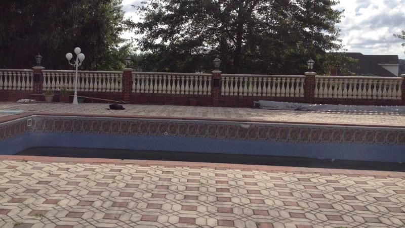 Custom Rock Waterfall Installation - Before - Linwood, New Jersey