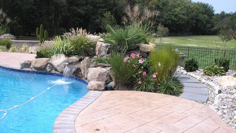 Rock Waterfall Installation after - Linwood, New Jersey Rock Waterfall Installation after - Linwood, New Jersey