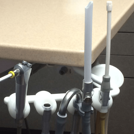 Nu-bird HVE valve adapted to hose.