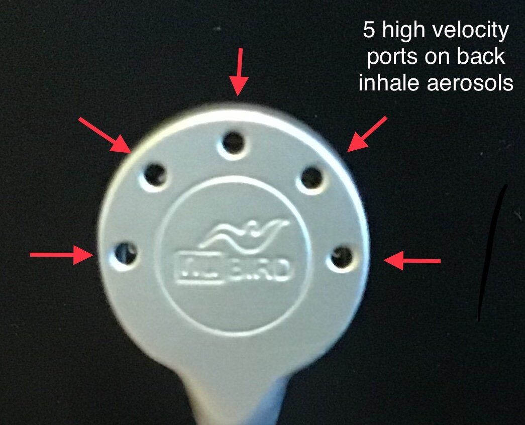 10 air flow ports on Nu-bird mirrors