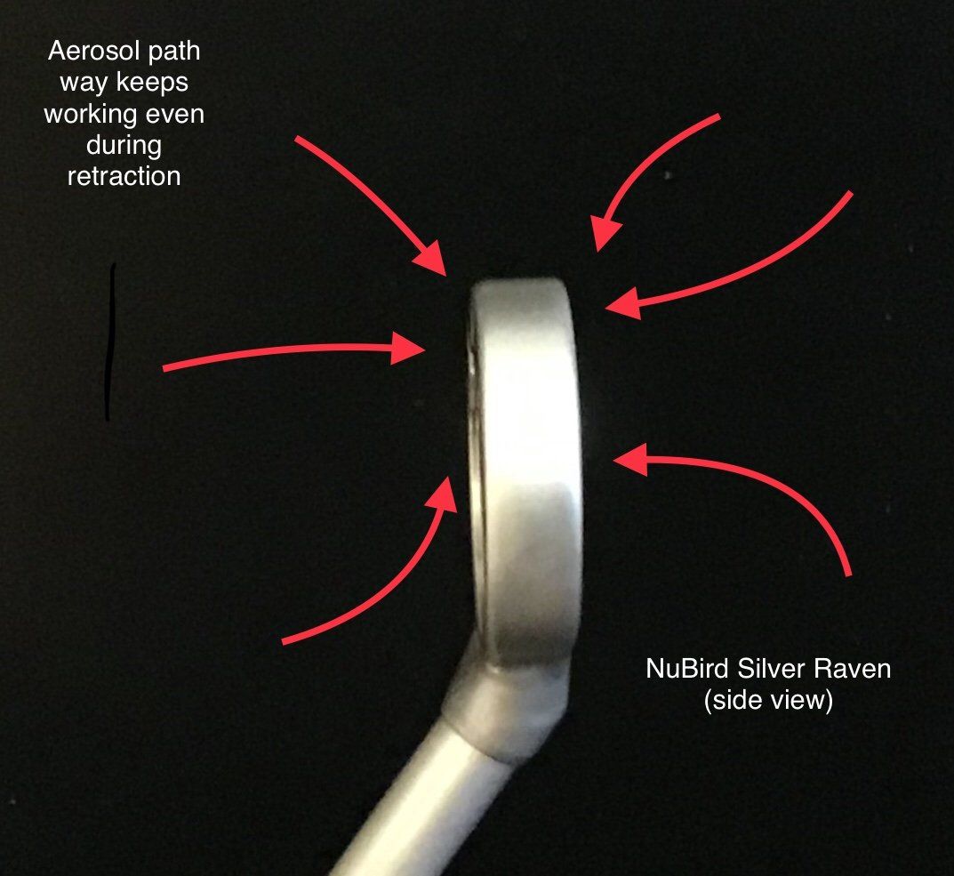 Nu-bird uses Bernoulli's principal for strong air flow