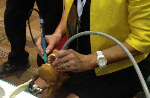 Ultrasonic scaler used with Nu-bird Mirrors