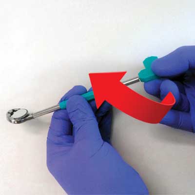 Turn Nu-bird Key to raise mirror coin prior to removal