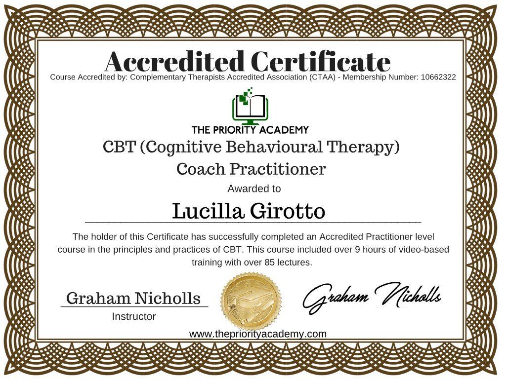 Lucilla Girotto CBT Cognitive Behavioural Therapy Coach Practitioner Mental Emotional Health Campbell River BC Canada Lucilla Girotto CBT Cognitive Behavioural Therapy Coach Practitioner Mental Emotional Health Campbell River BC Canada