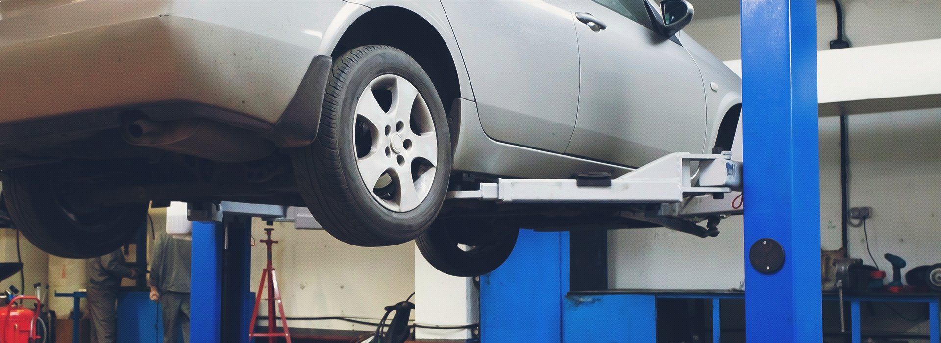 car in garage