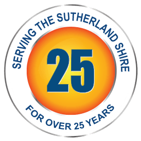 Shire coaches 25 years of service logo