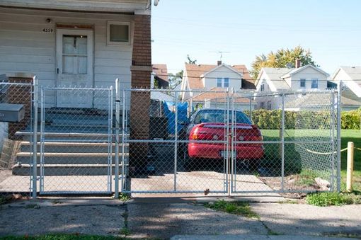 newly installed fence