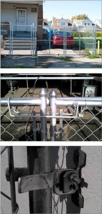 newly installed fence