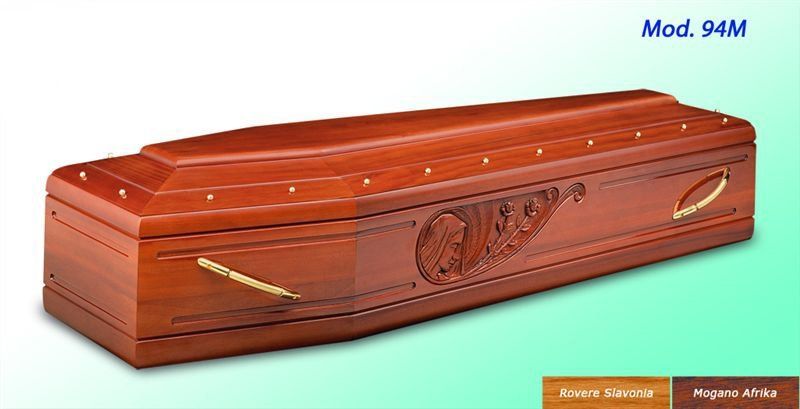 cofano per defunti modello legno massello