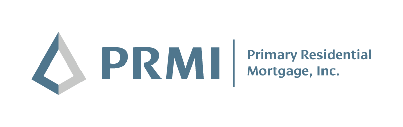 Logo for Primary Residential Mortgage, Inc. features a blue and gray diamond shape and the letters PRMI.