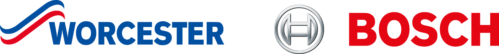 A worcester and bosch logo on a white background