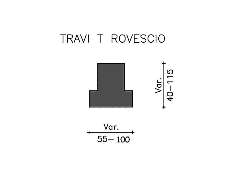 travi T rovescio