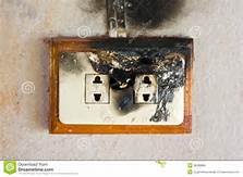 Burnt outlet