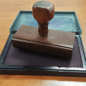 Wooden stamp