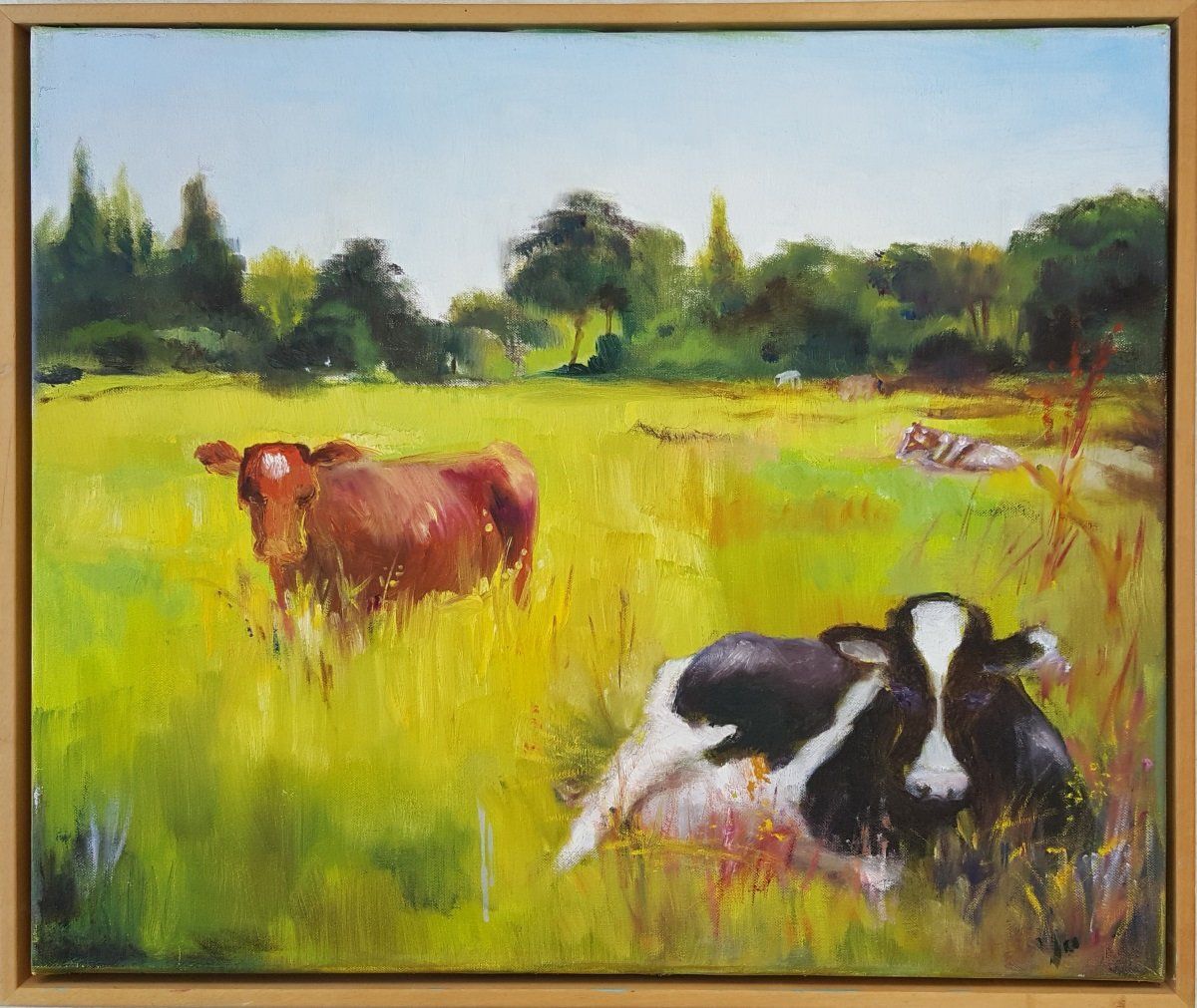 Schhilderij koeien Annekoos Kleijn