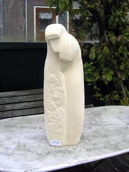 beeld verliefd kalksteen annekoos