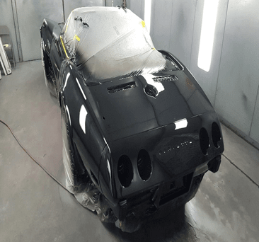 Painting a Corvette - Corvette City LLC in Highland Park, IL Painting a Corvette - Corvette City LLC in Highland Park, IL