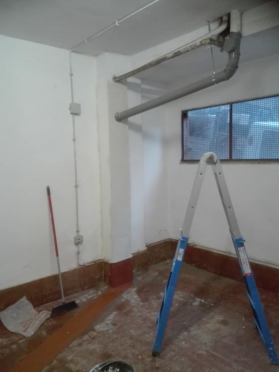 rifacimento colonna di scarico con tappo di ispezione