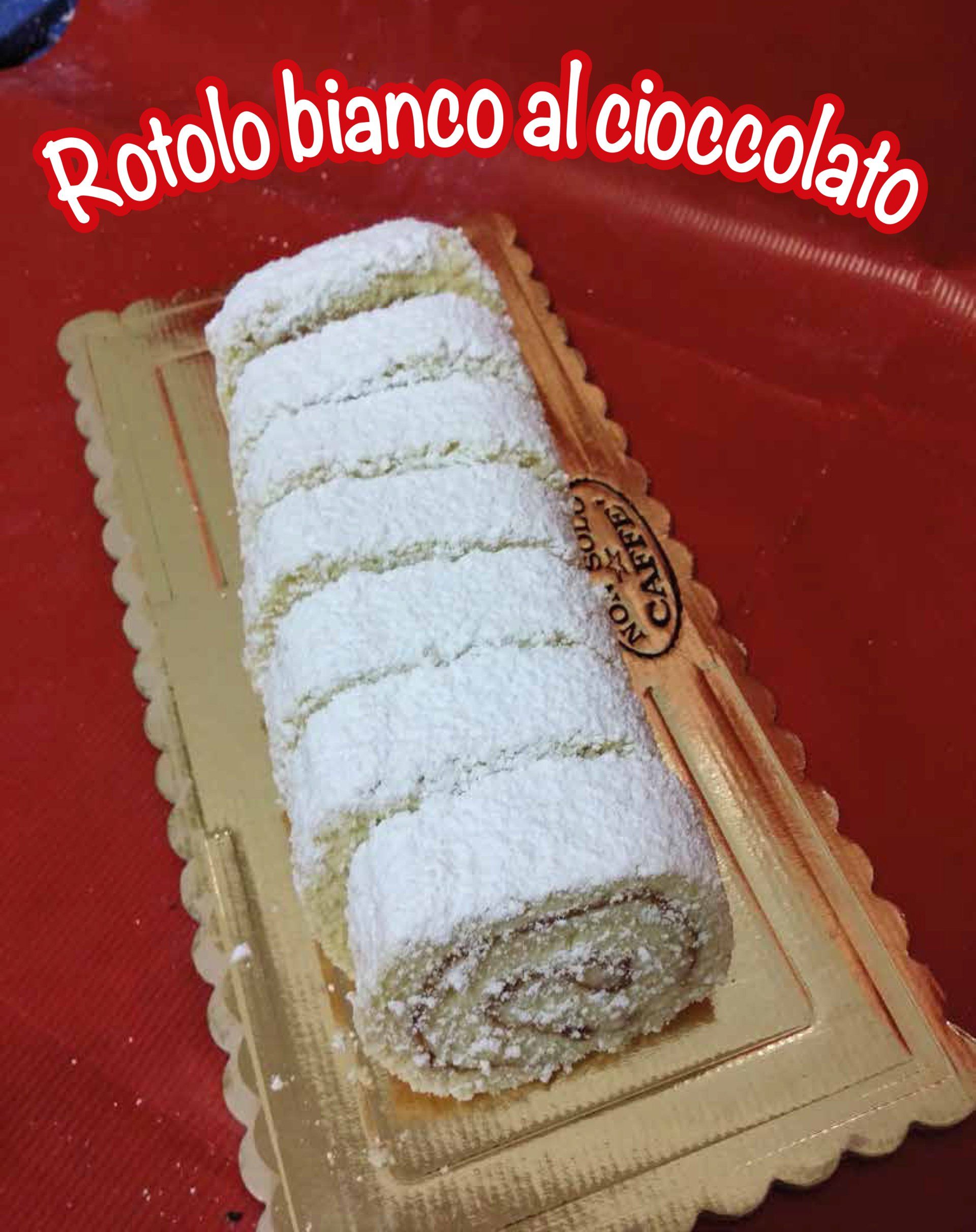 Rotolo bianco al cioccolato