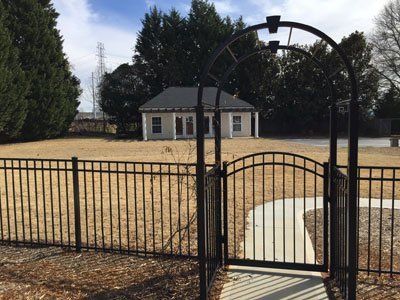 Black Aluminum Arbor — Greenville, SC — Pioneer Fence in Greenville