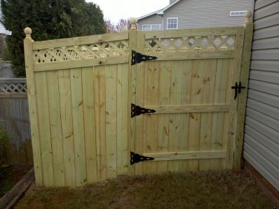 Wooden Fence on a Slope — Greenville, SC — Pioneer Fence in Greenville