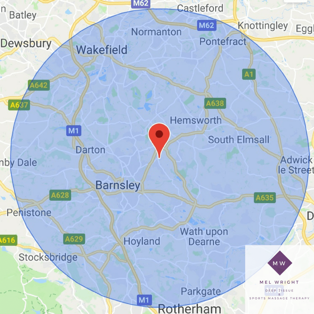 Mobile massage, Barnsley, Pontefract, Wakefield, Dearne Valley, Hemsworth, Ackworth, Featherstone, Wath upon Dearne, Castleford,
