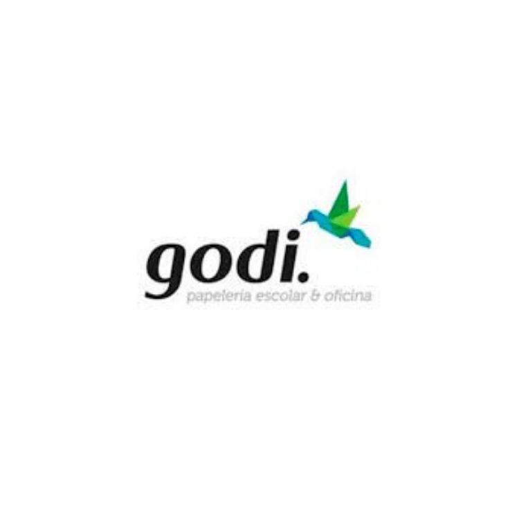 Un logotipo para una empresa llamada Godin con un pájaro en él.