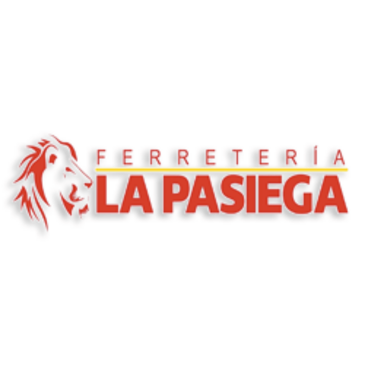Un logotipo para ferreteria la pasiega con un león.