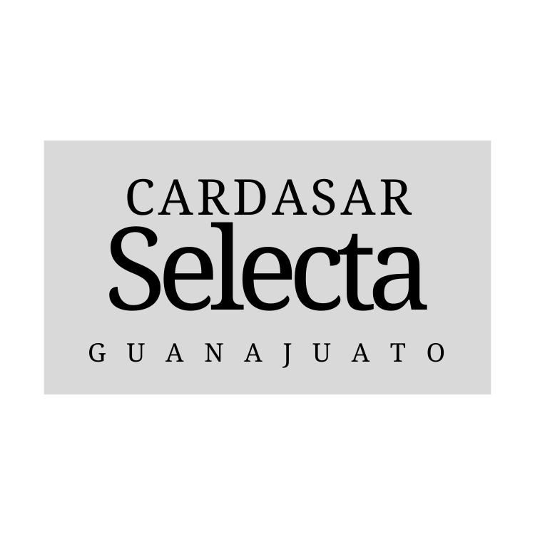 Un logotipo de Cardasar Selecta sobre un fondo blanco.