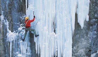 Ice Climbing Ice Climbing near Willoughby Lake in VT