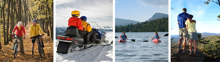 Recreational activities in the Northeast Kingdom of Vermont