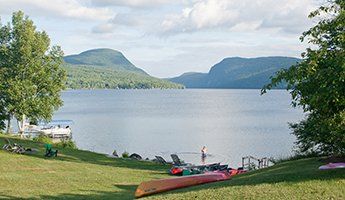 Lake Willoughby in Westmore, VT Beautiful lakeside views of Lake Willoughby in Westmore, Vermont