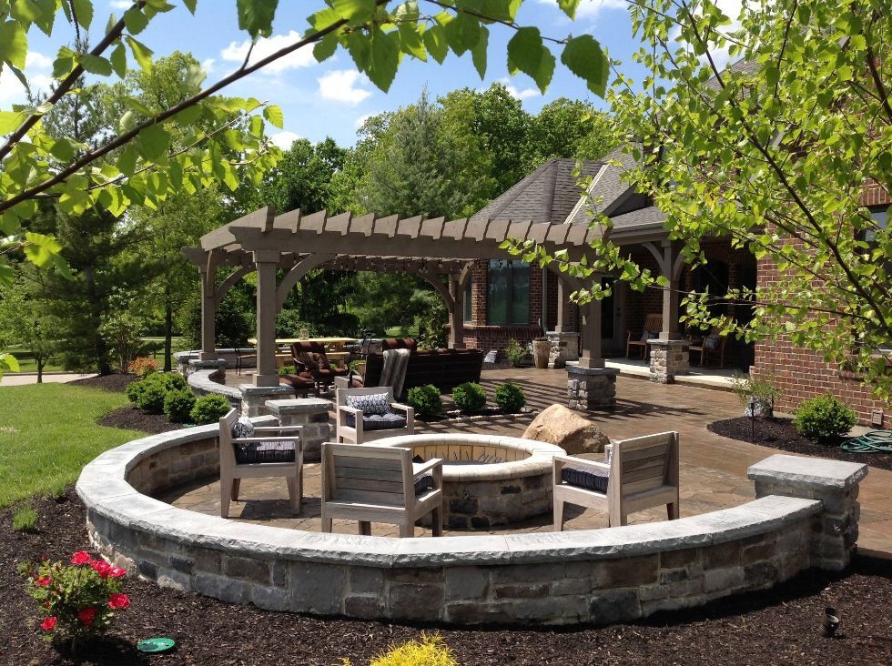 Outdoor sitting area at a home