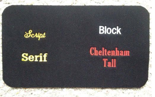 Embroidery Font Choices and Sizes - Pattrick's Magical Mats